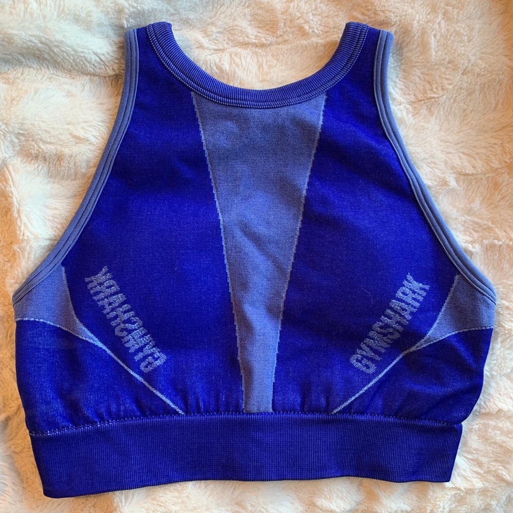 Gymshark Turbo Seamless Sports Bra in Cobalt